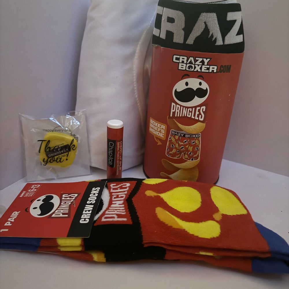 PRINGLES Boxer Briefs & Socks + T-Shirt (Size XL)